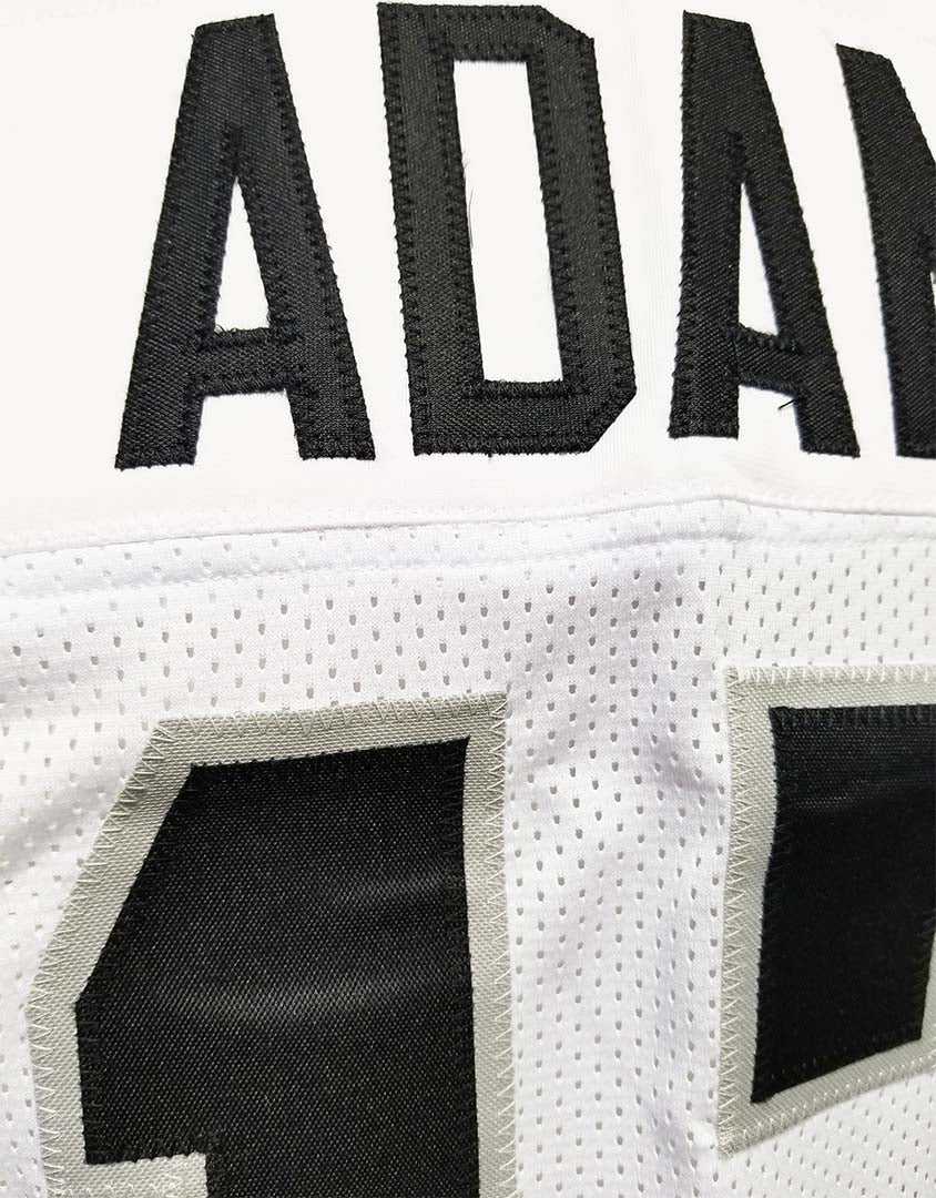 Adams White Custom Sewn Jersey