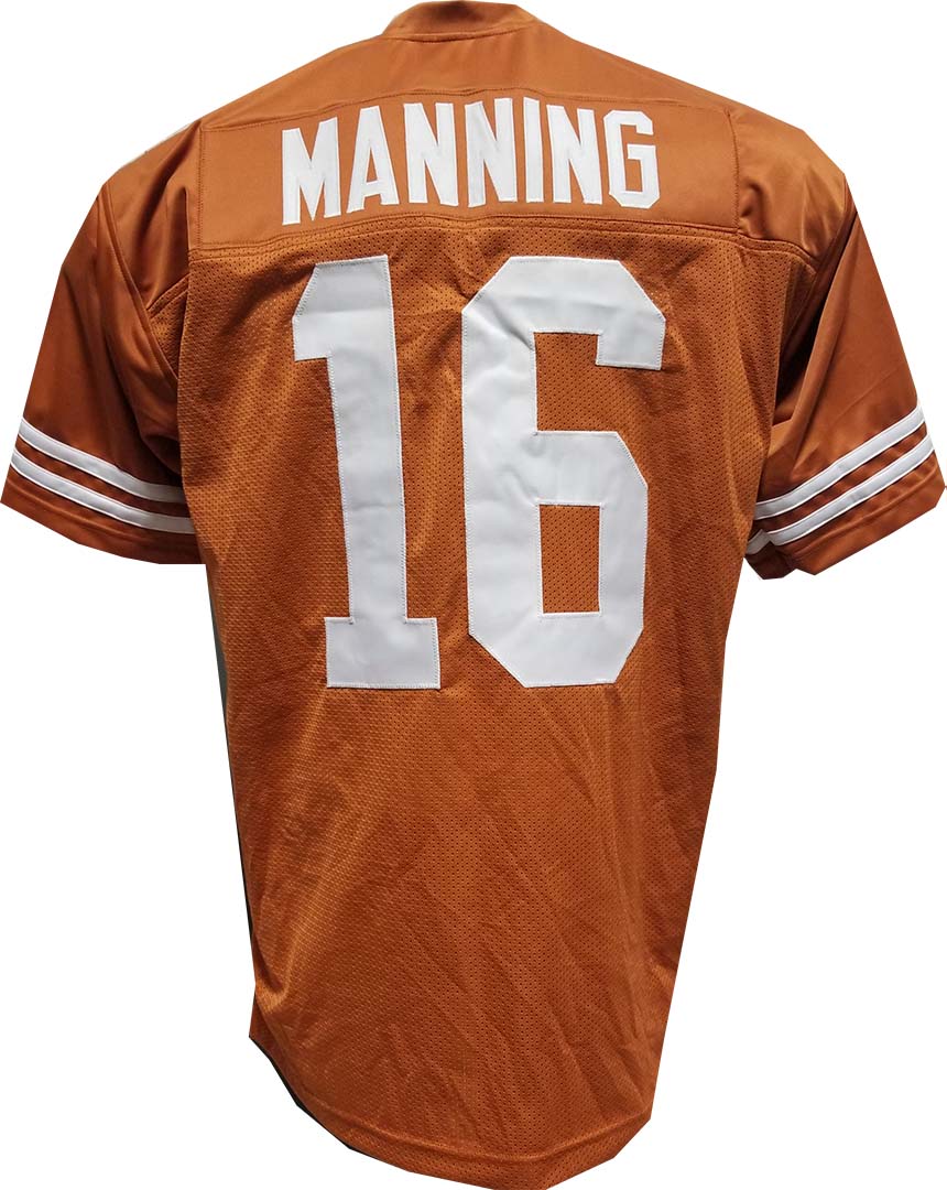 Manning Orange Custom Sewn Jersey