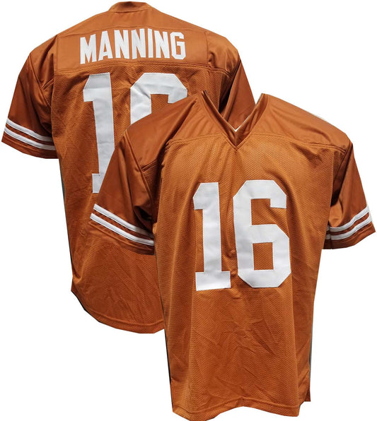 Manning Orange Custom Sewn Jersey