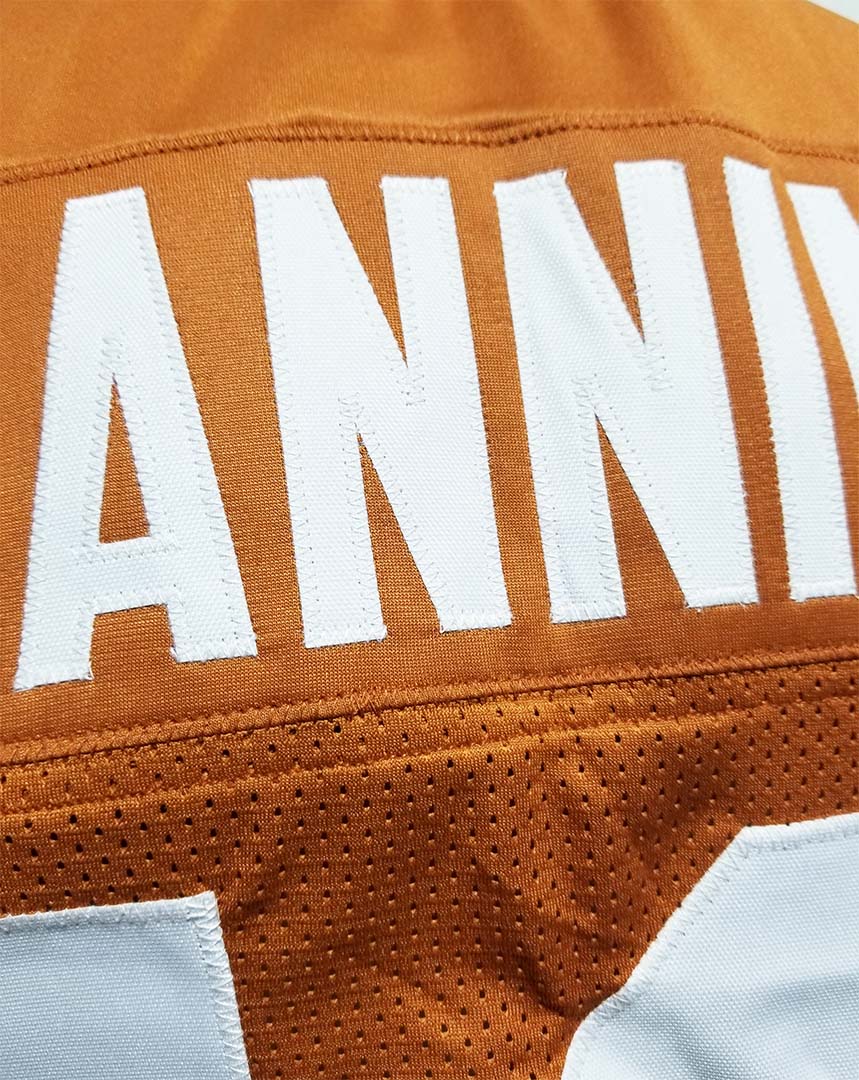 Manning Orange Custom Sewn Jersey