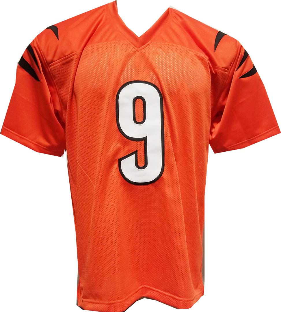 Burrow Orange Custom Sewn Jersey