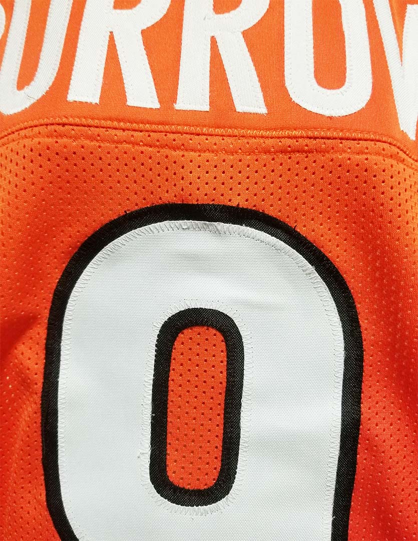 Burrow Orange Custom Sewn Jersey