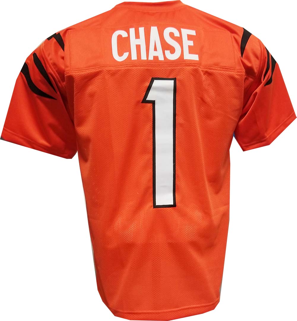 Chase Orange Custom Sewn Jersey