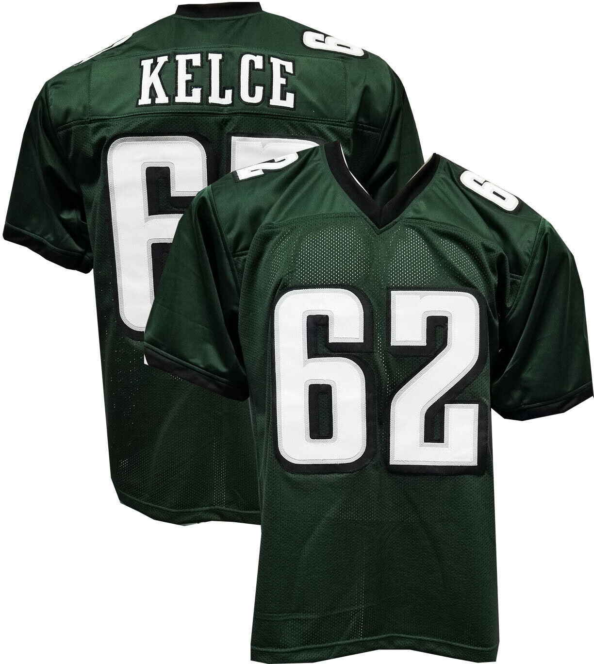 Kelce Green Custom Sewn Jersey