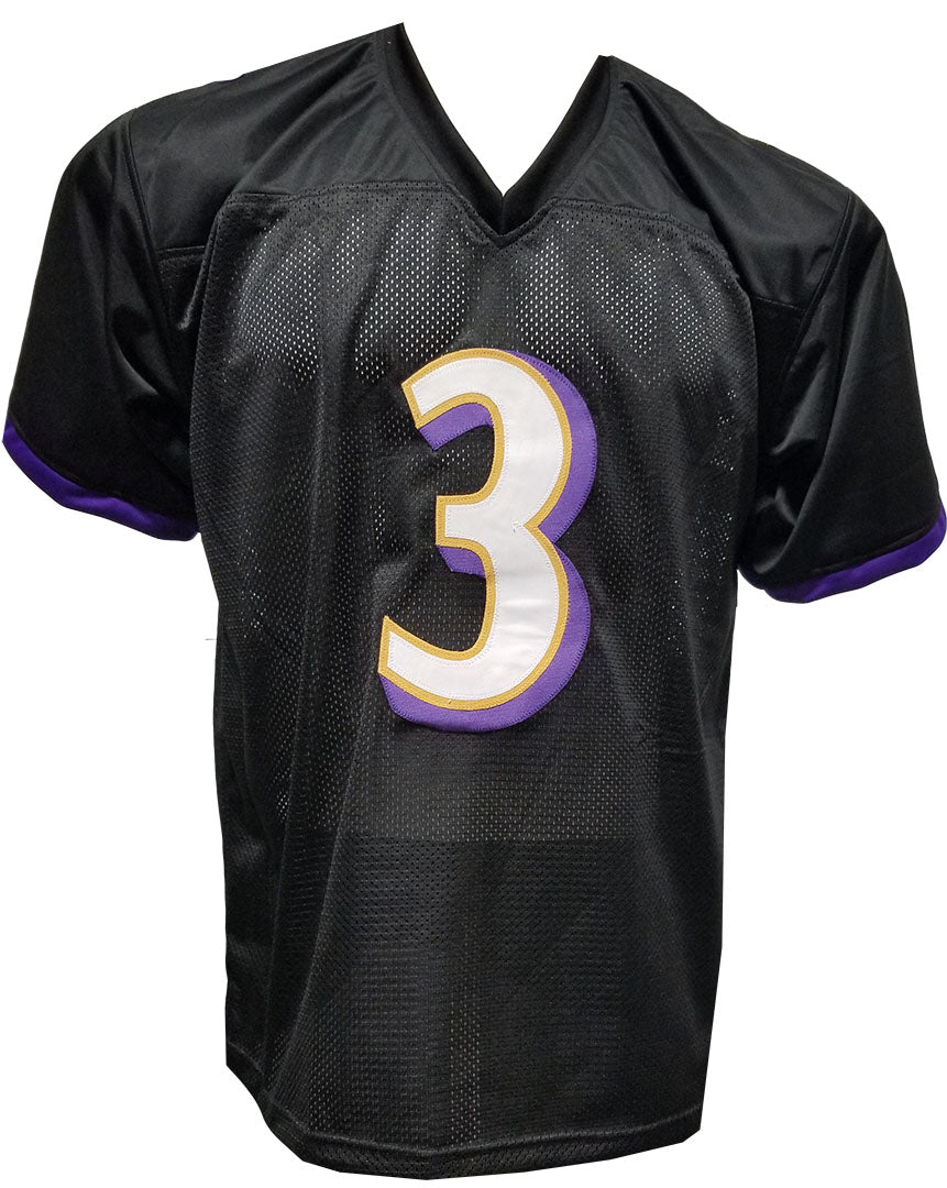 Beckham Jr Black Custom Sewn Jersey