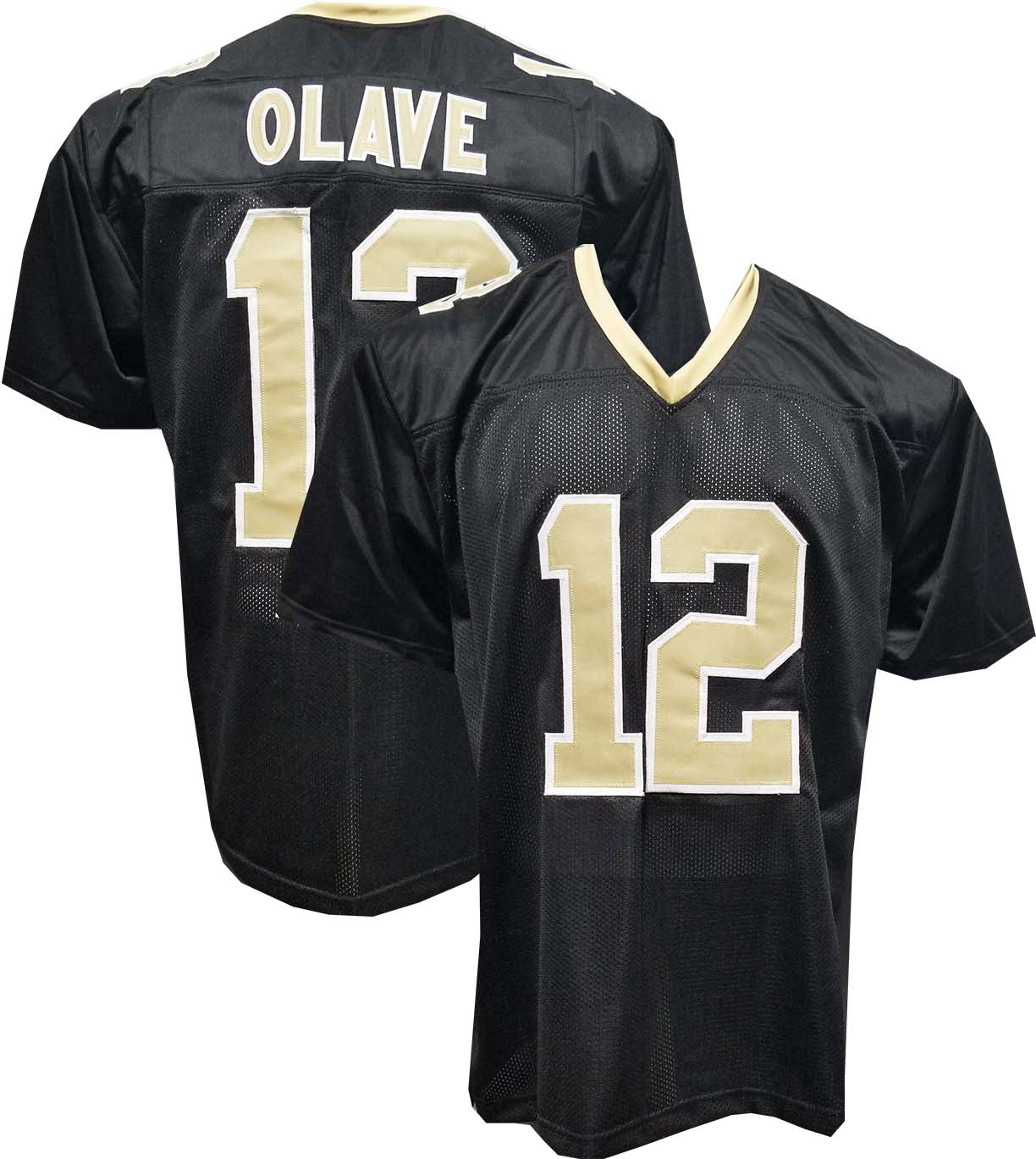 Olave Black Custom Sewn Jersey