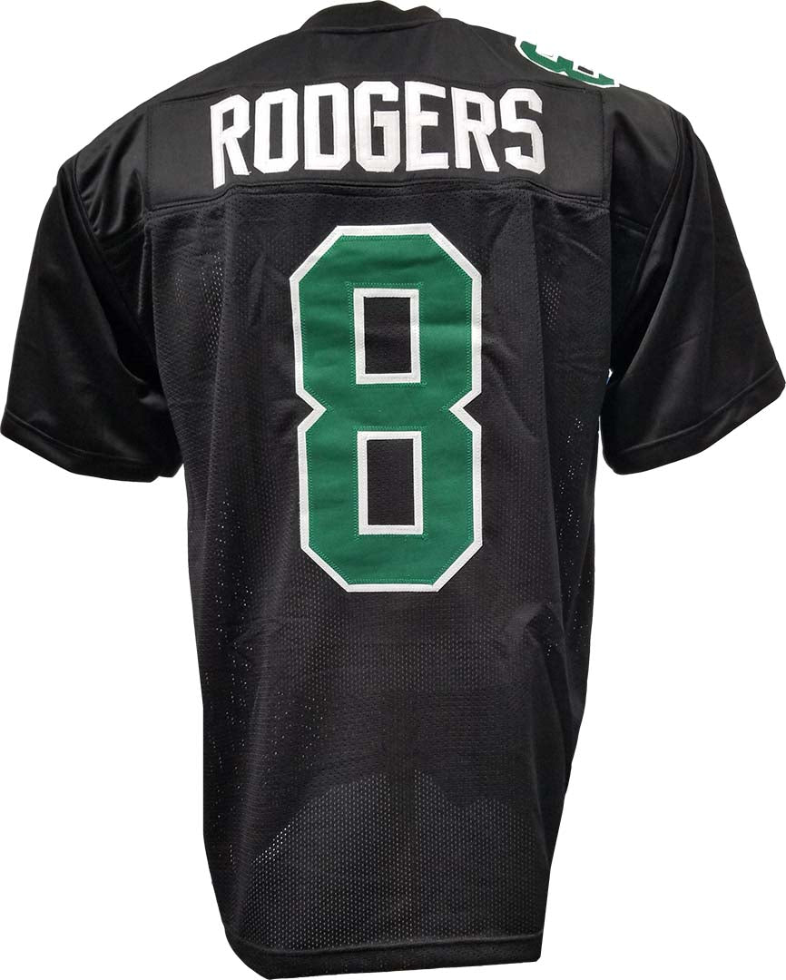 Rodgers Black Custom Sewn Jersey